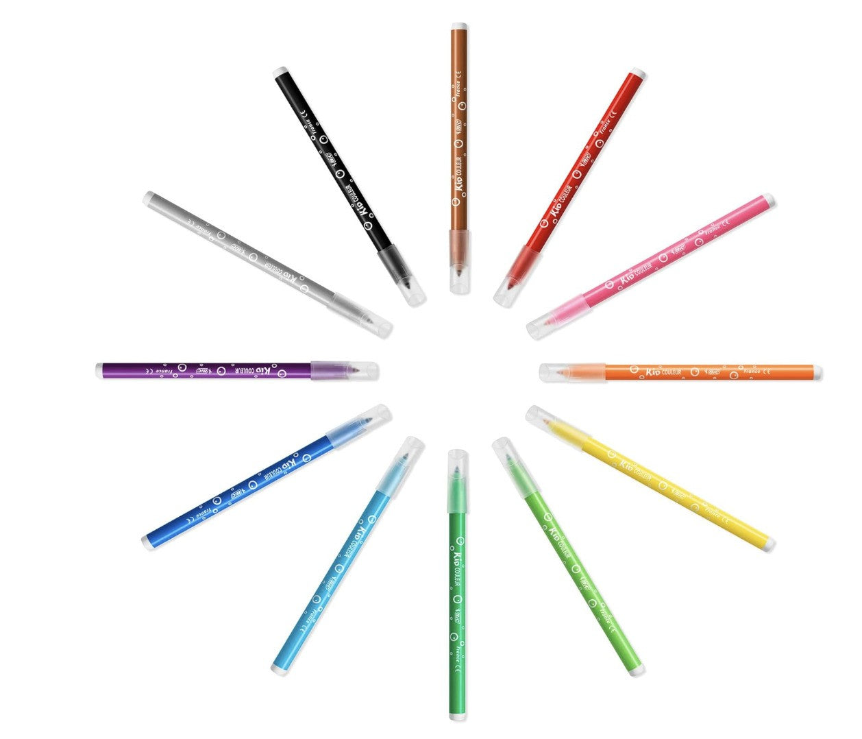 BIC – Kid Couleur Filzstifte 24er Set Kinder Malstifte bunt ungiftig abwaschbar