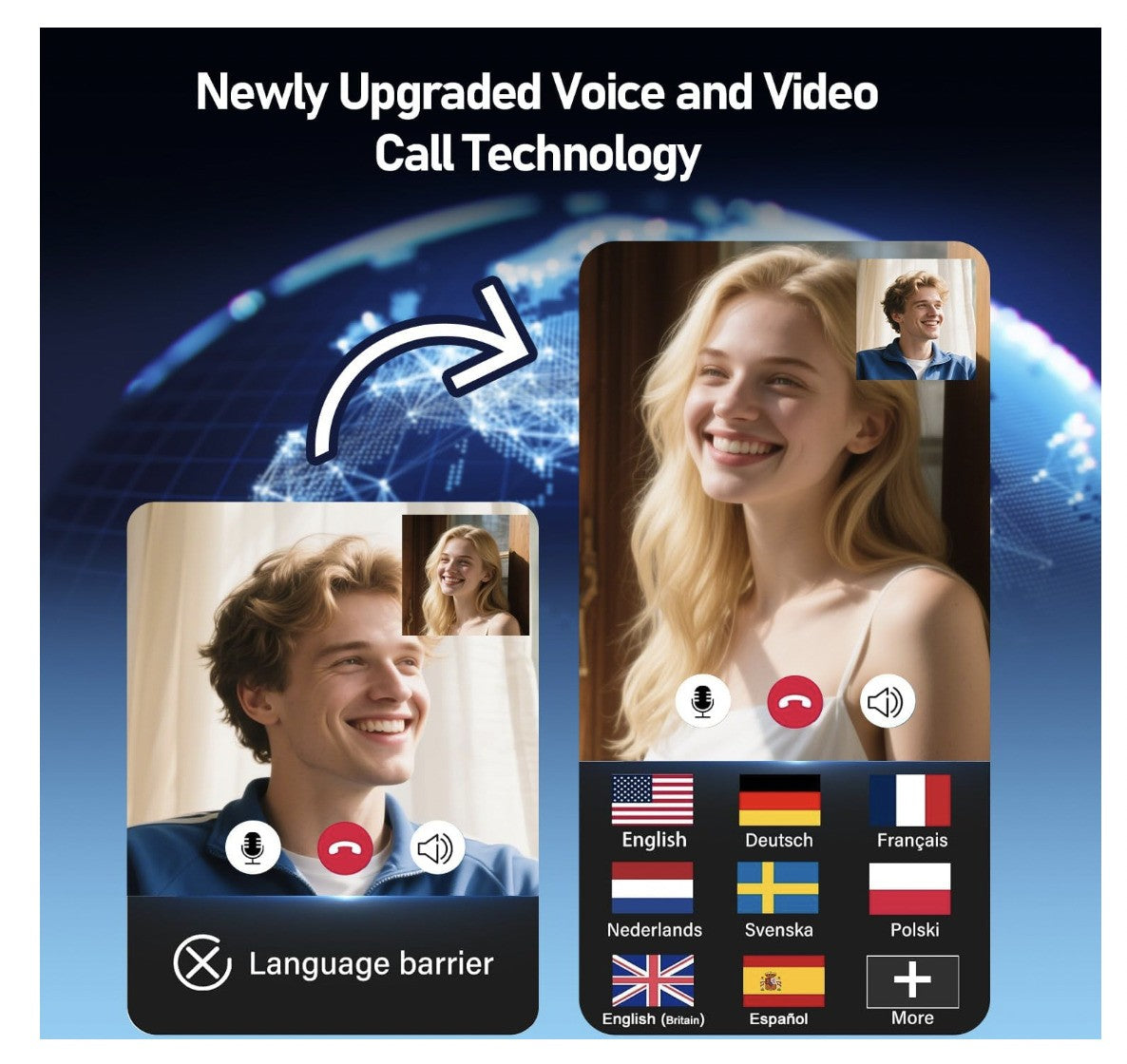 MONODEAL AI Übersetzer-Kopfhörer – Knochenschall – Bluetooth 5.3 – 134 Sprachen