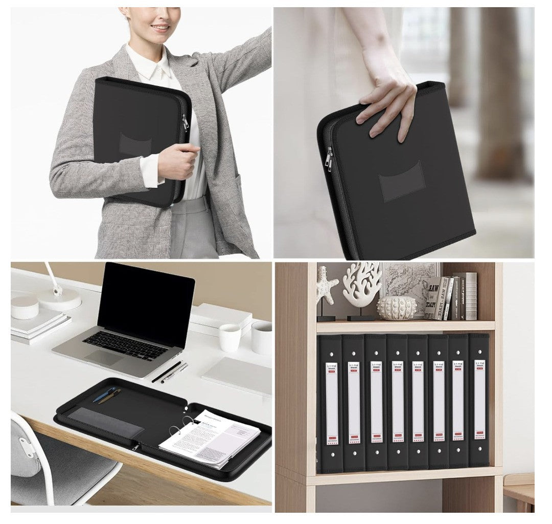 FireSafe A4, feuerfester Ringordner, Reißverschluss, wasserfest, Büro