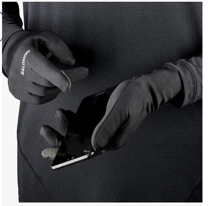 Salomon – Cross Warm, Unisex Handschuhe, atmungsaktiv, warm, Schwarz, XL