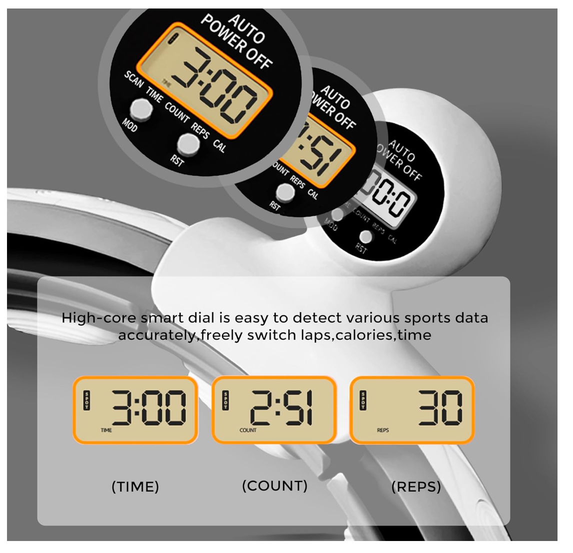 Smart Hula Hoop Fitnessring Gewicht Abnehmbar 360°Massage Ball Gymnastik Schwarz