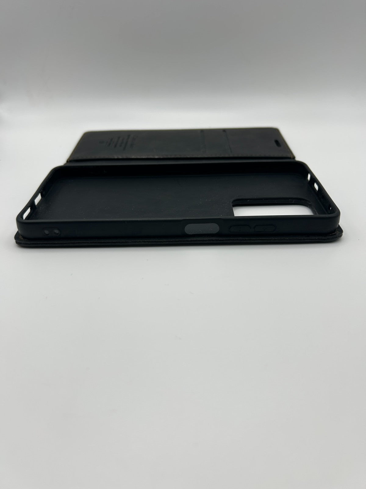 owlhold – Redmi Note 12 Pro 5G Hülle Flip Case Leder, Kartenfach, Ständer, Schwa