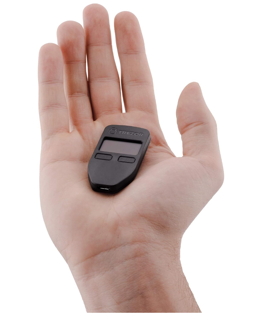 Trezor Model One Hardware Wallet Krypto Bitcoin Wallet Schwarz Sicherheit Coins