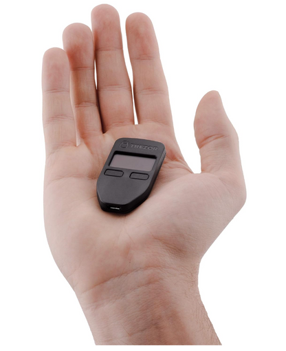 Trezor Model One Hardware Wallet Krypto Bitcoin Wallet Schwarz Sicherheit Coins