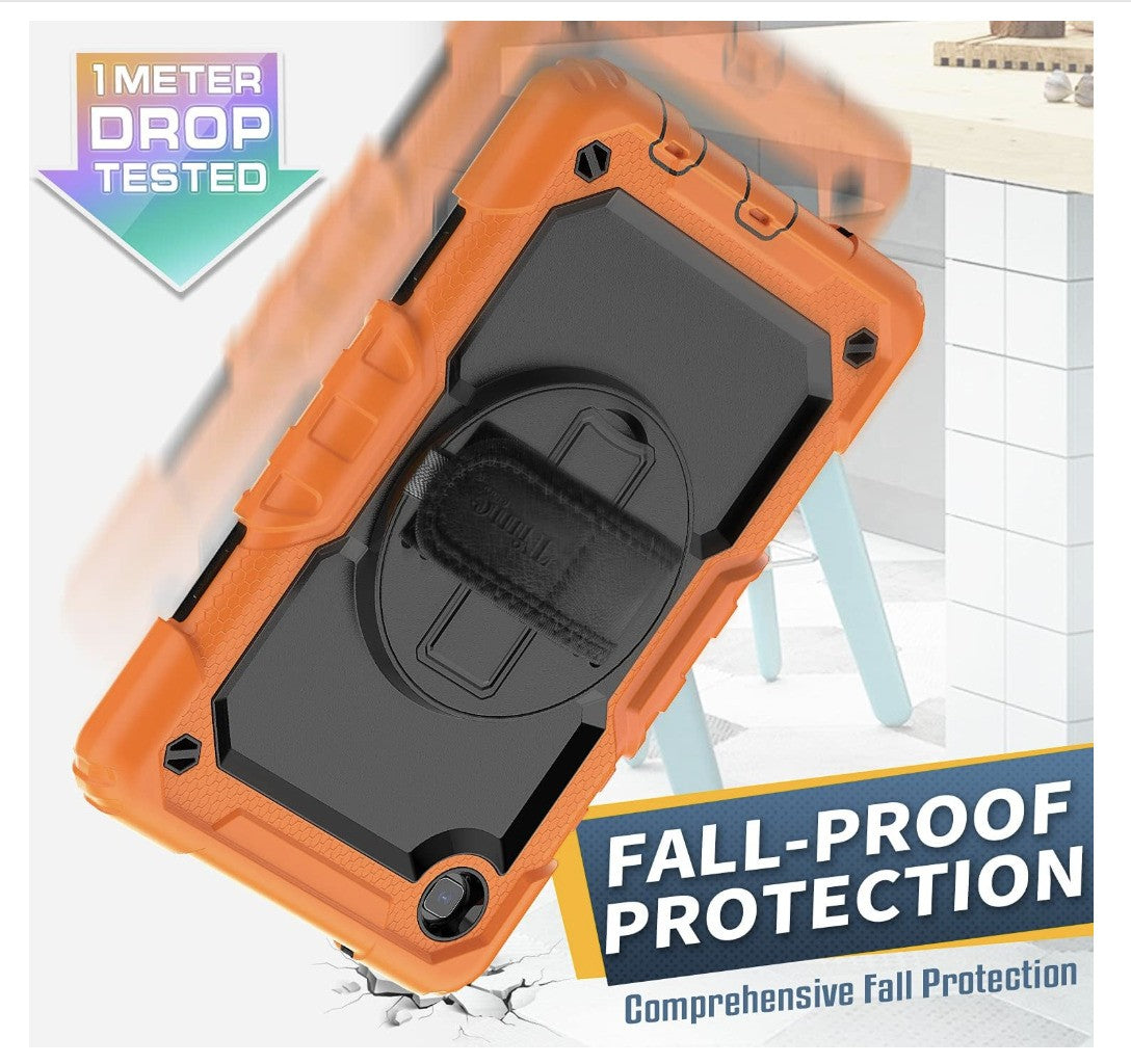 Timecity – Galaxy Tab A7 Lite T220 T225 Hülle Stoßfest drehbar Kinderschutz