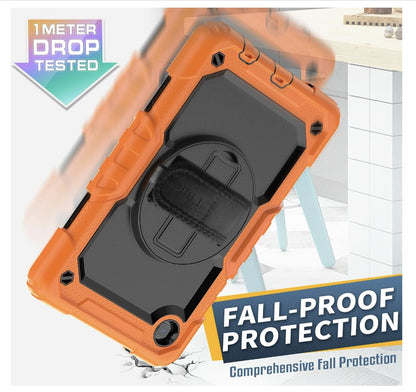 Timecity – Galaxy Tab A7 Lite T220 T225 Hülle Stoßfest drehbar Kinderschutz