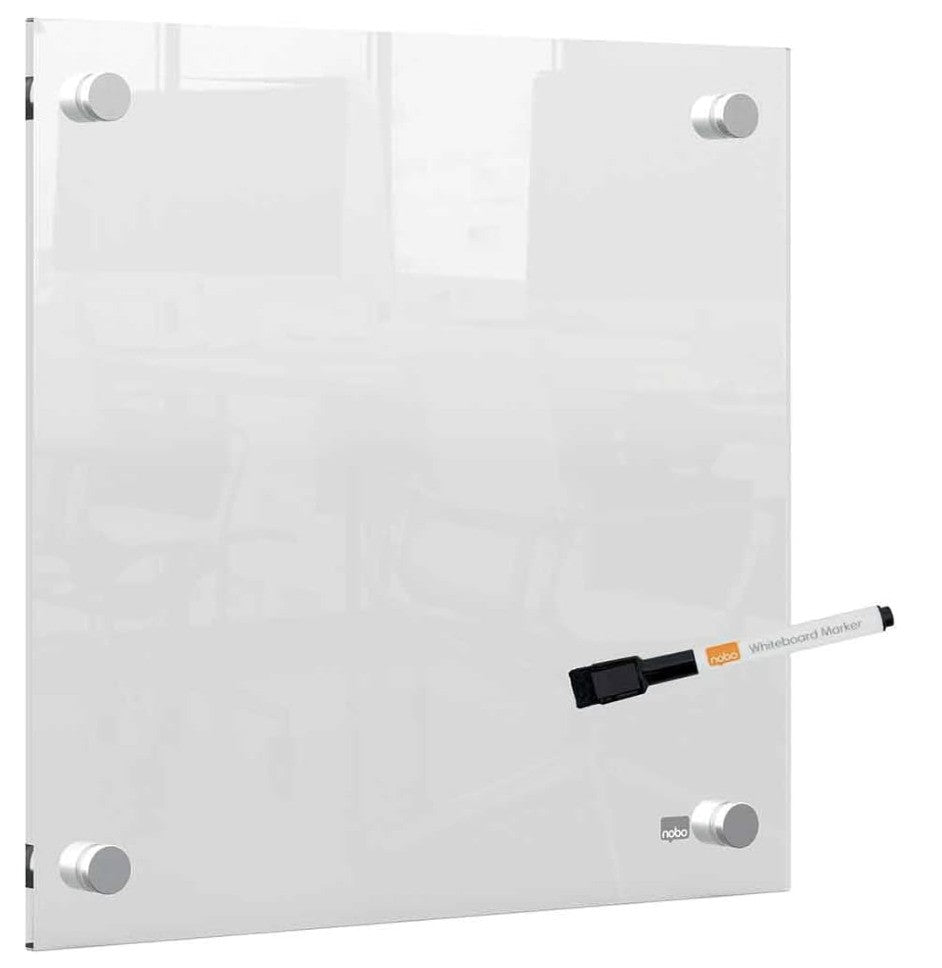 Nobo – Mini Lavagna, Whiteboard 30x30 cm, Acryl, Wandtafel, trocken abwischbar