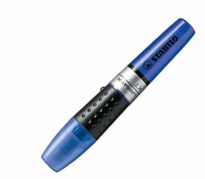 STABILO – LUMINATOR Textmarker Set, 5er Pack, royalblau, langlebig & nachfüllbar