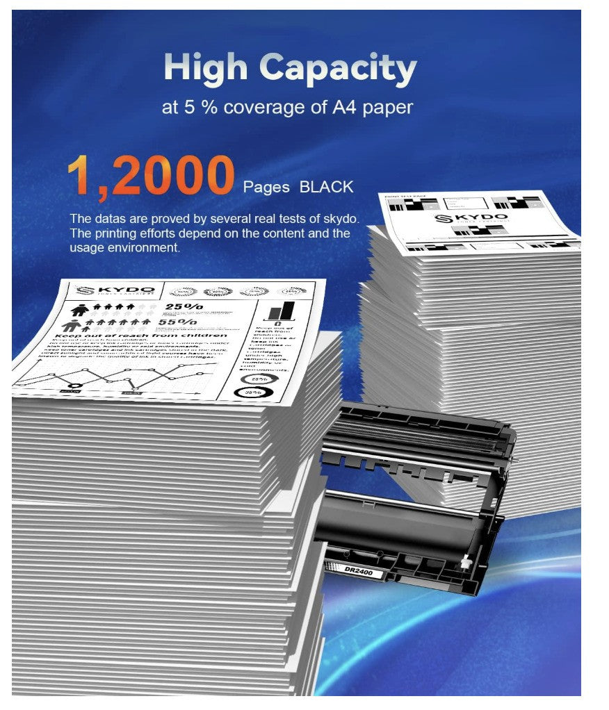 Skydo – DR-2400 Trommeleinheit, kompatibel Brother HL MFC DCP Serie, kein Toner