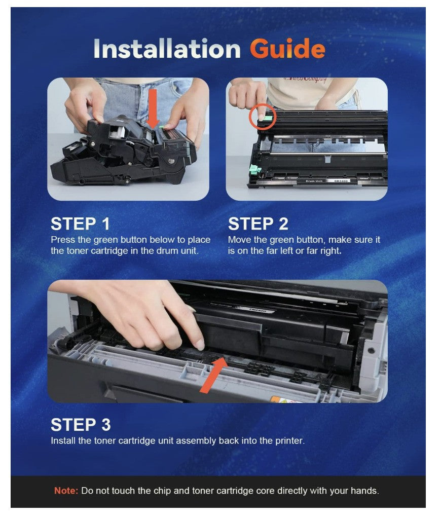 Skydo – DR-2400 Trommeleinheit, kompatibel Brother HL MFC DCP Serie, kein Toner