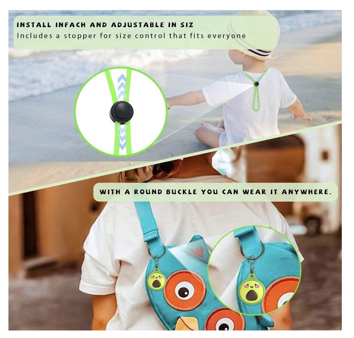 Generic – AirTag Kinderarmband Set GPS Schutz Silikon grün, wasserdicht, IP53