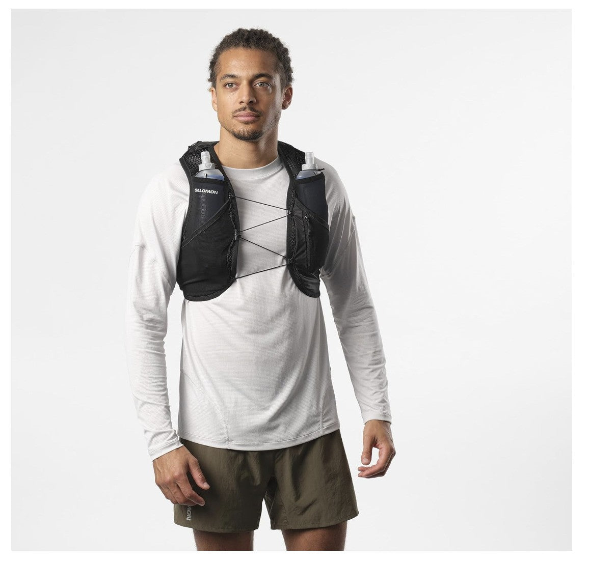 Salomon – Active Skin 8, Hydrationsweste Trailrunning Hiking MTB, XS, Schwarz