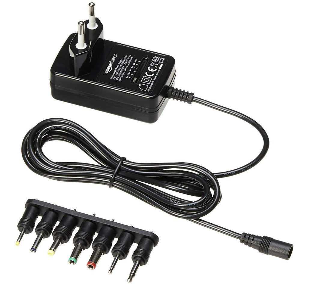 Amazon Basics – Netzteiladapter DC, 3–12V, 7 Stecker, polaritätsveränderbar