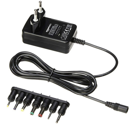 Amazon Basics – Netzteiladapter DC, 3–12V, 7 Stecker, polaritätsveränderbar