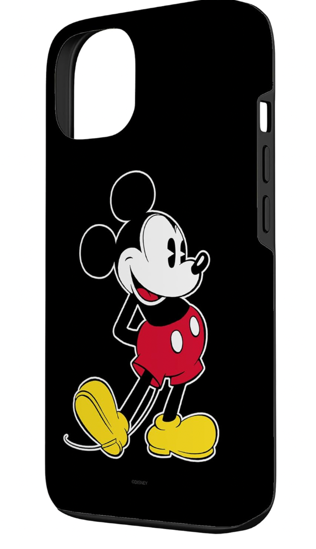 Disney – iPhone 13 Hülle Mickey Mouse Schwarz Handyhülle Case Stoßfest TPU