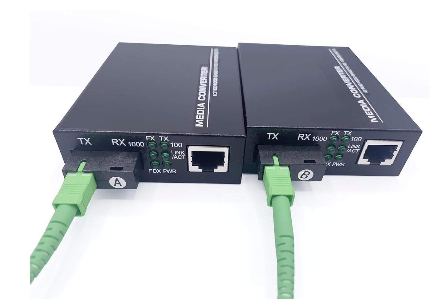Elfcam – Gigabit Media Converter 1000M SC Monomode 20km RJ45 Ethernet