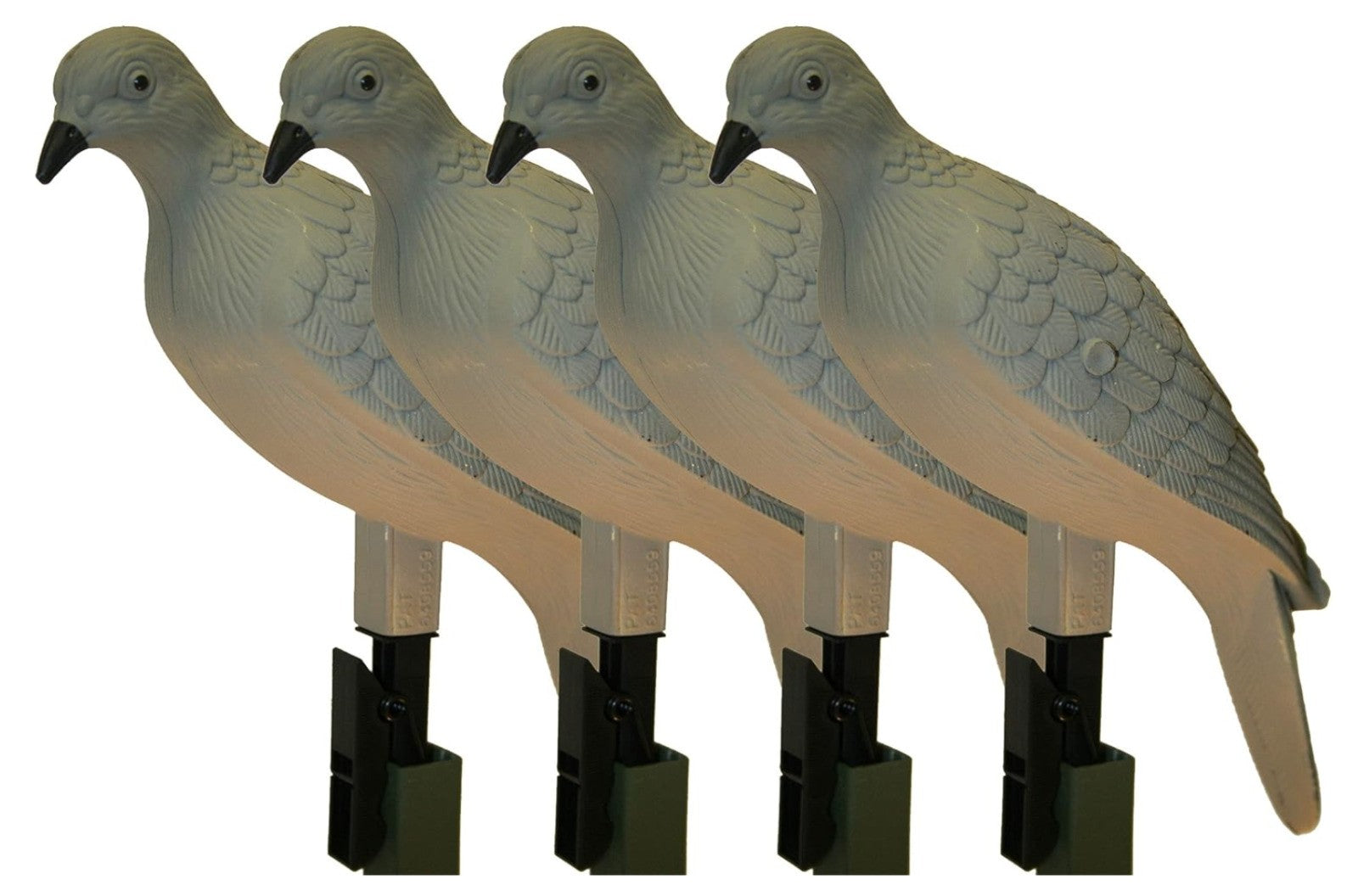 MOJO Outdoors – Clip on Dove, Lockvogel Taubenjagd Set, 4er Pack, Grau, Zubehör