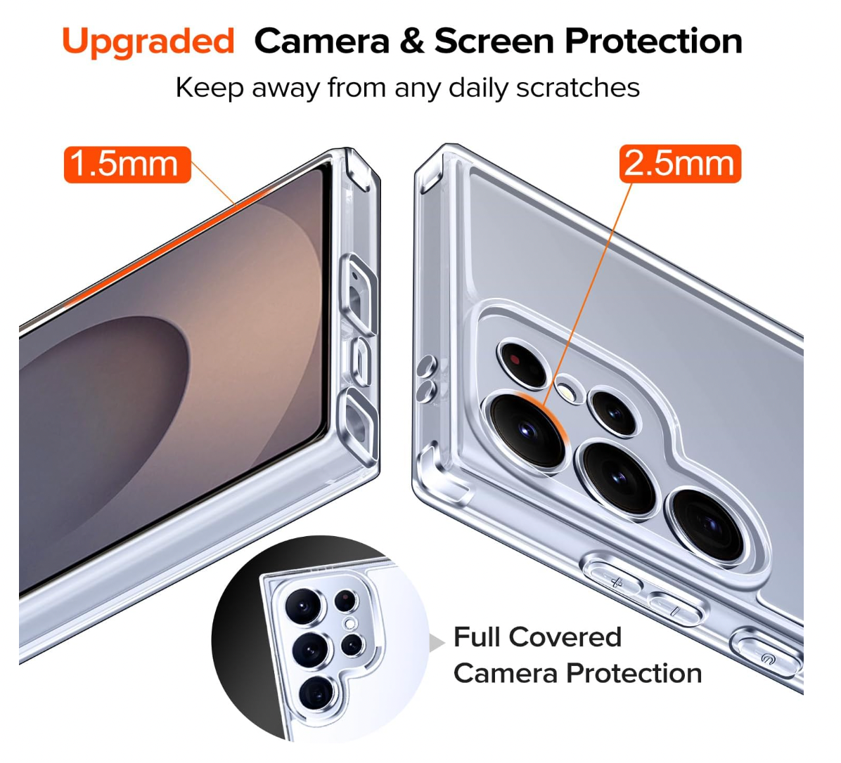 ivoler – Samsung Galaxy S25 Ultra Hülle klar, stoßfest *NUR DIE HÜLLE*