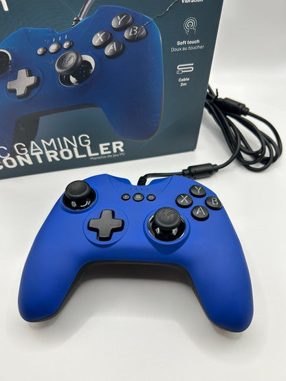 Nacon GC-100XF PC Controller – ergonomisch, USB kabelgebunden, blau