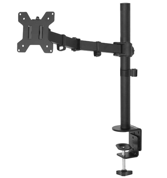 Amazon Basics – Einzelmonitorständer, höhenverstellbar, schwarz, Tischhalterung