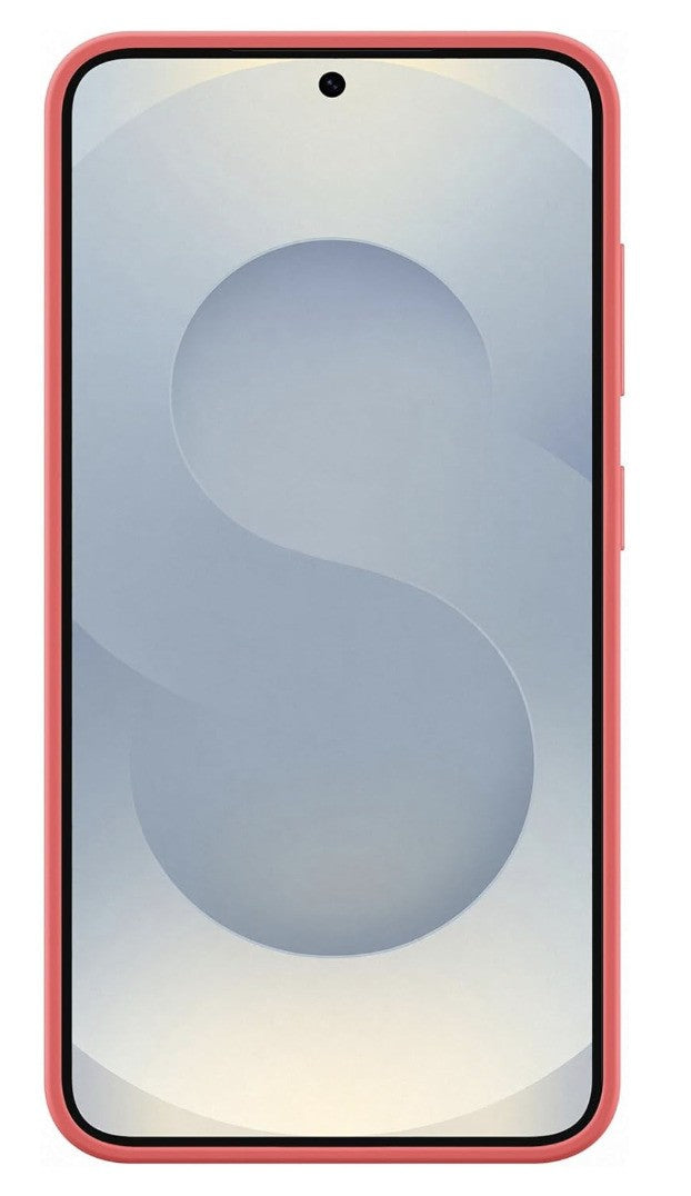 Samsung Galaxy S25 Hülle Silikonhülle Case Rot Silikon Cover Schutzhülle Handy